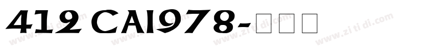 412 CAI978字体转换